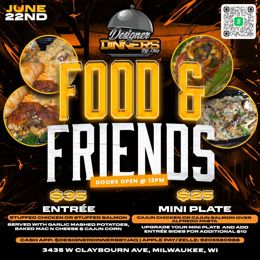 Designer Dinners by Jaq flyer